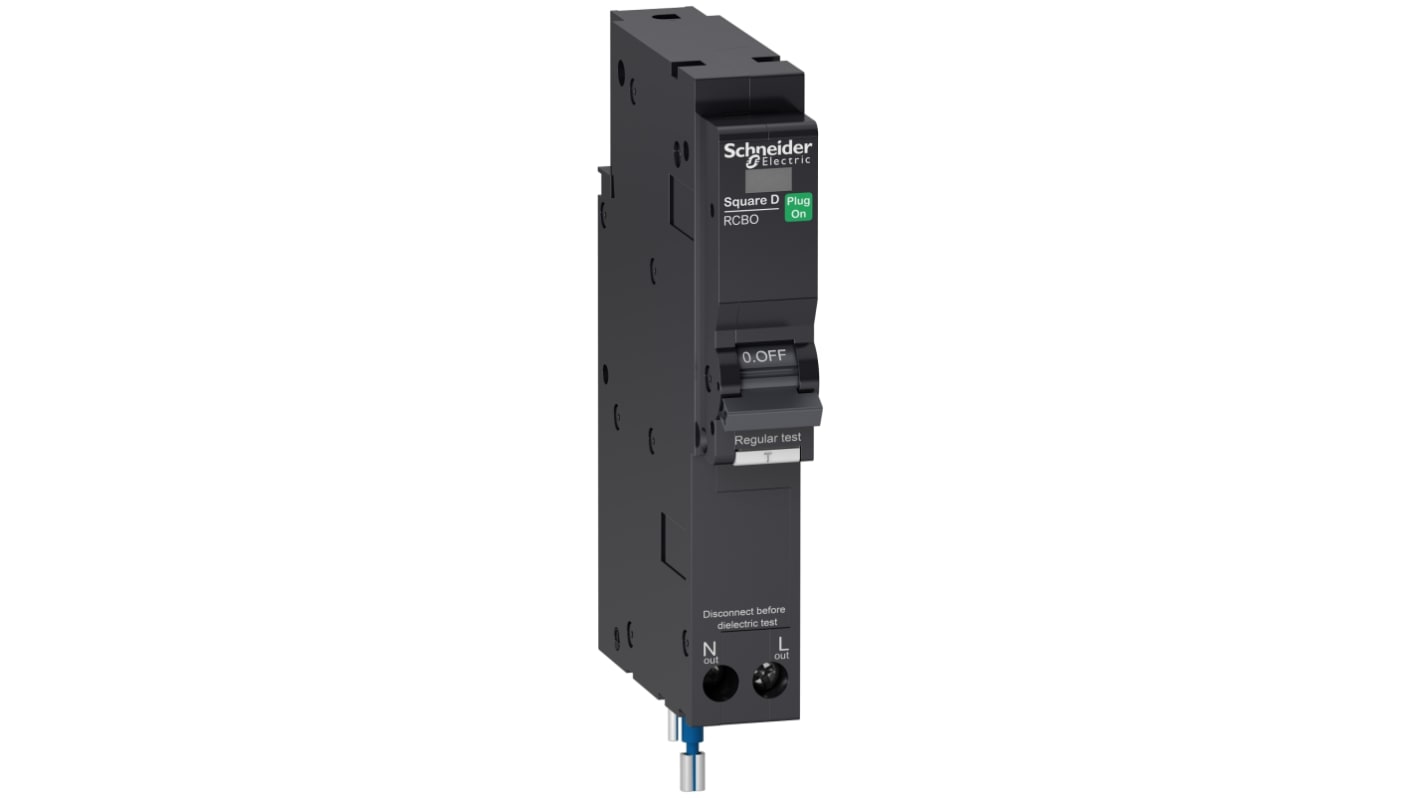 Disjoncteur différentiel magnéto-thermique Schneider Electric 20A 1P Type AC, Qovs