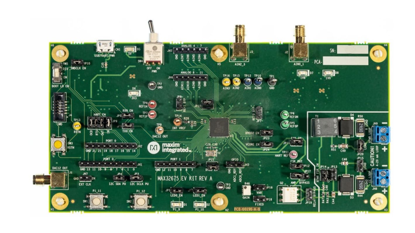 Placa de evaluación Development Kit de Maxim Integrated, con núcleo ARM Cortex