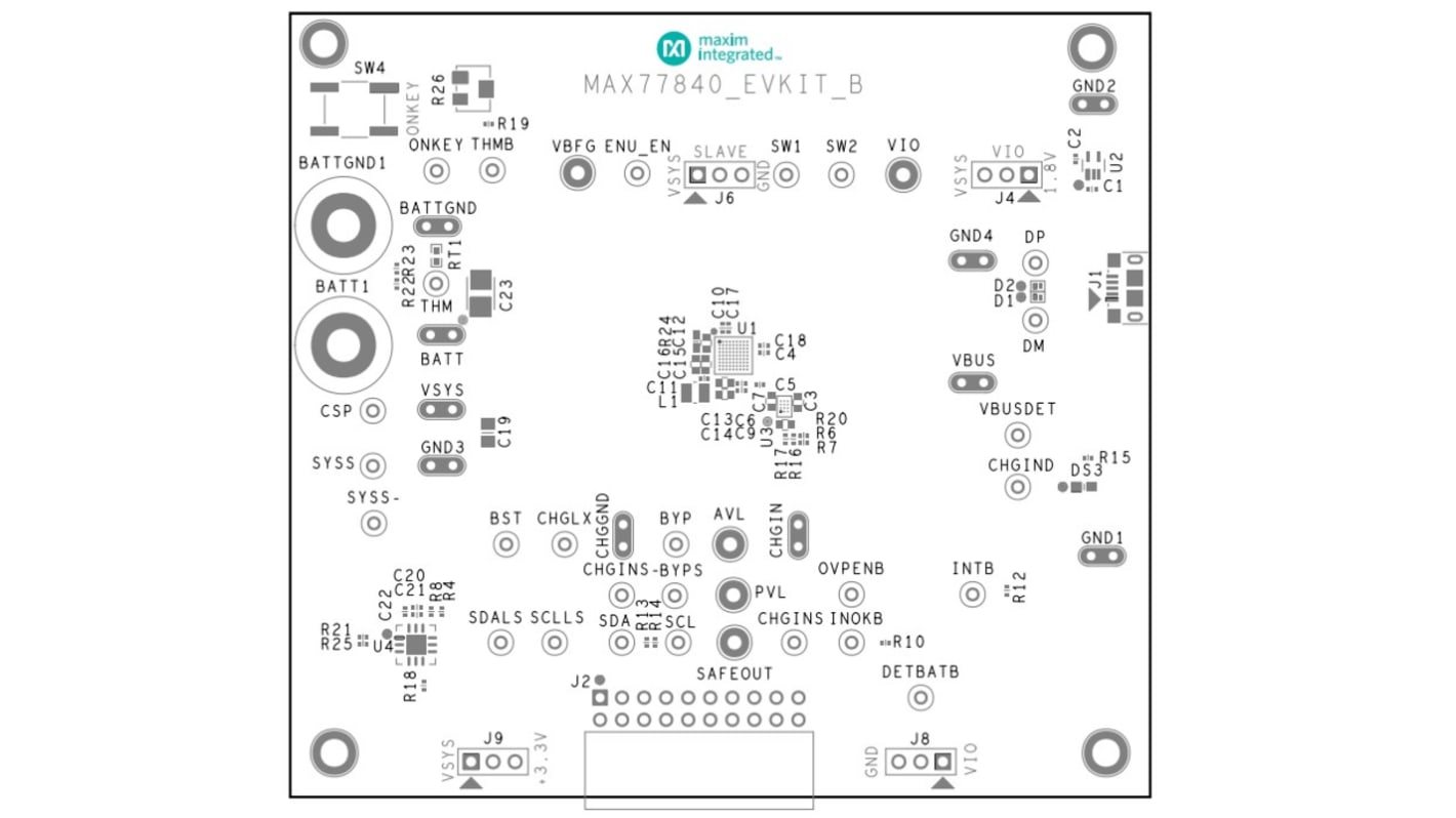 Maxim Integrated Analoges Entwicklungstool für Max77840, Operationsverstärker, Evaluation Kit Development Kit