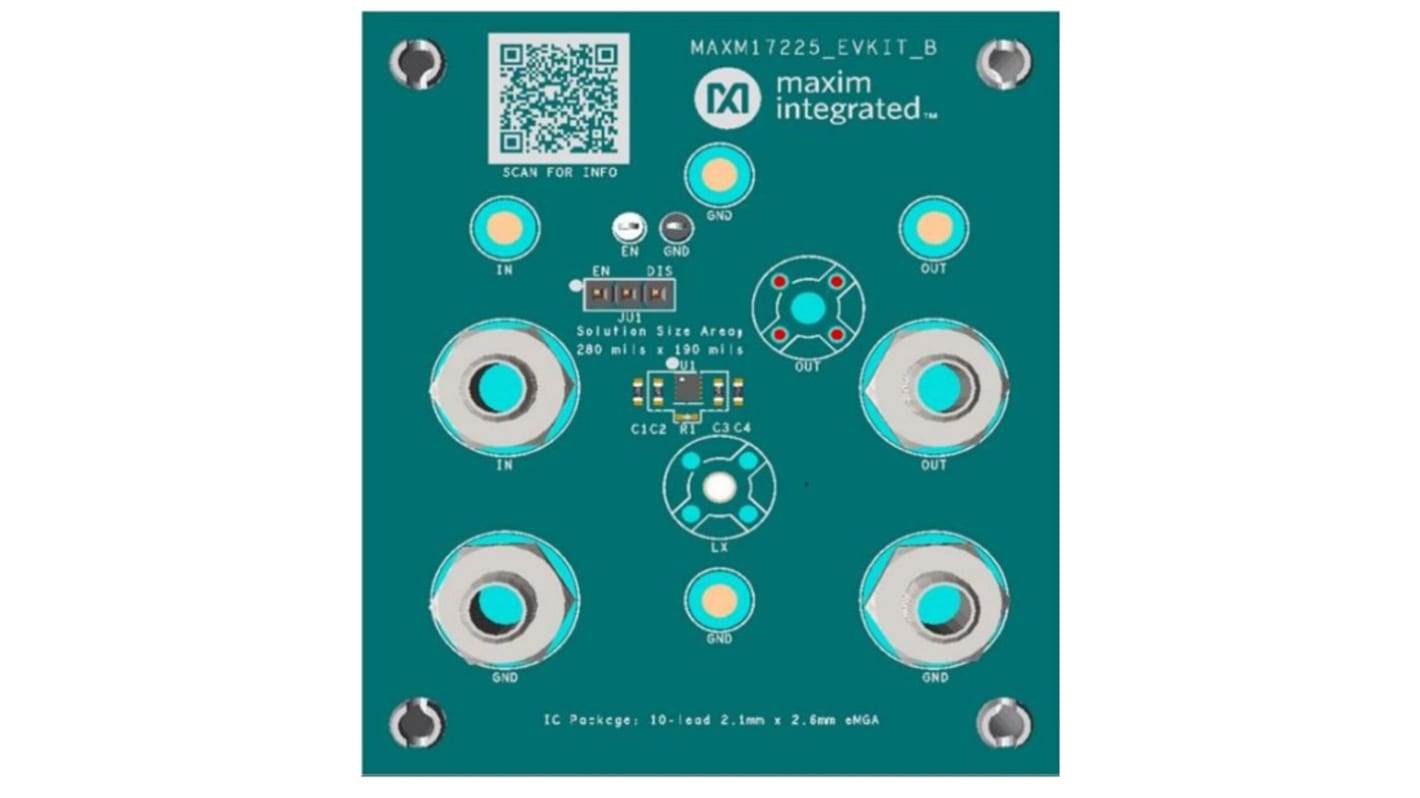 Maxim Integrated MAXM17225EVK#EMGA Development Kit, Evaluation Kit DC/DC-Konverter