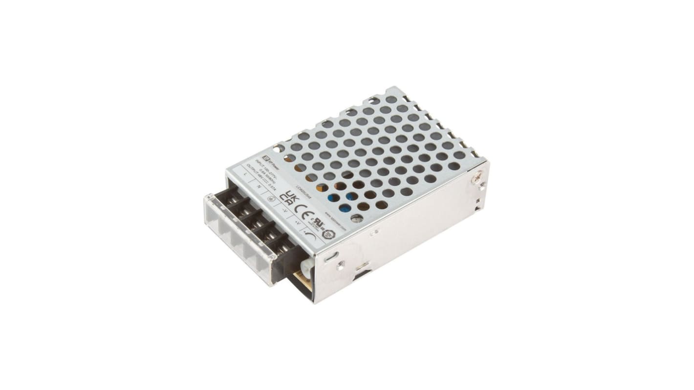 Fuente de alimentación AC-DC XP Power serie LCW25, 5V, 5A, 25W, 1 salida