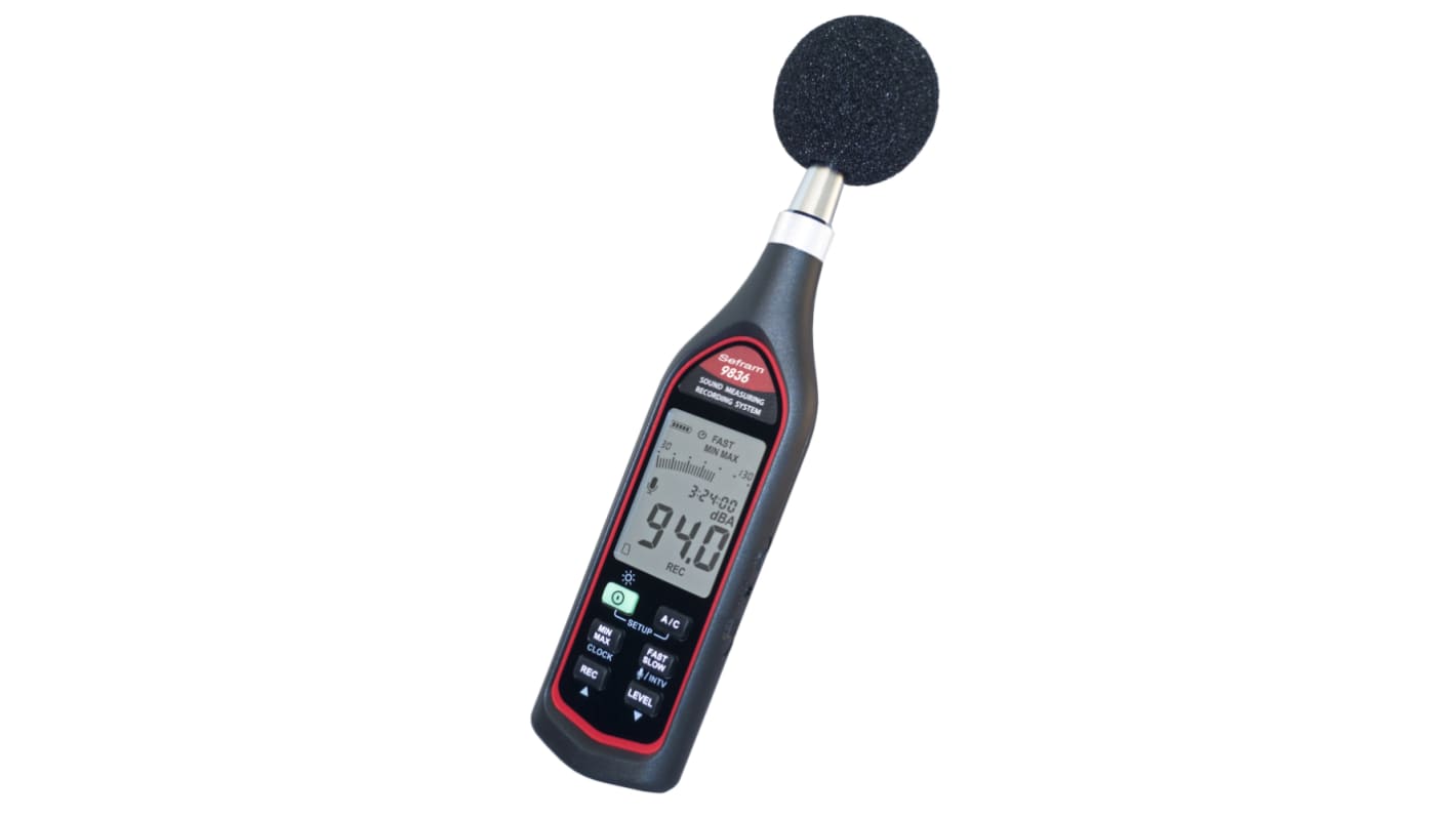 Sefram SEFRAM9836 Sound Level Meter, 30dB to 130dB, 8kHz max