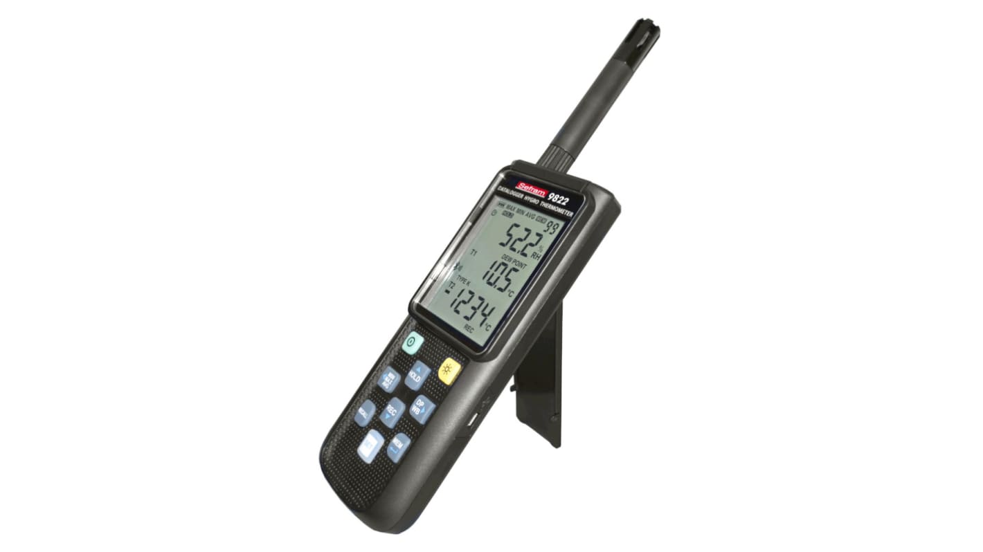 Sefram SEFRAM9822 Digitalt termometer, 3 Kanaler, Bord, J, K, N, R, S, T