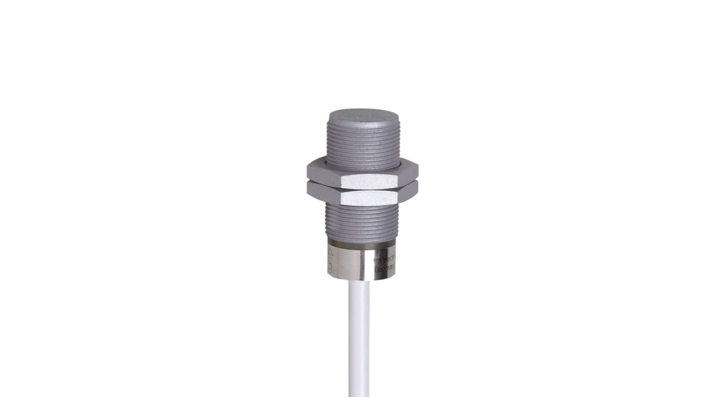 ifm electronic Inductive Barrel-Style Inductive Proximity Sensor, M18 x 1, 6 mm Detection, PNP & NPN Output, 10