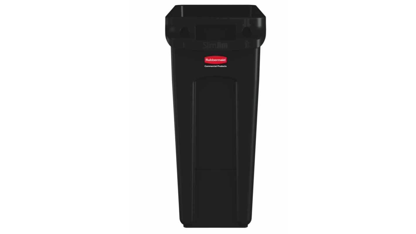 1955959 Rubbermaid Commercial Products Rubbermaid 60L Black PE Waste