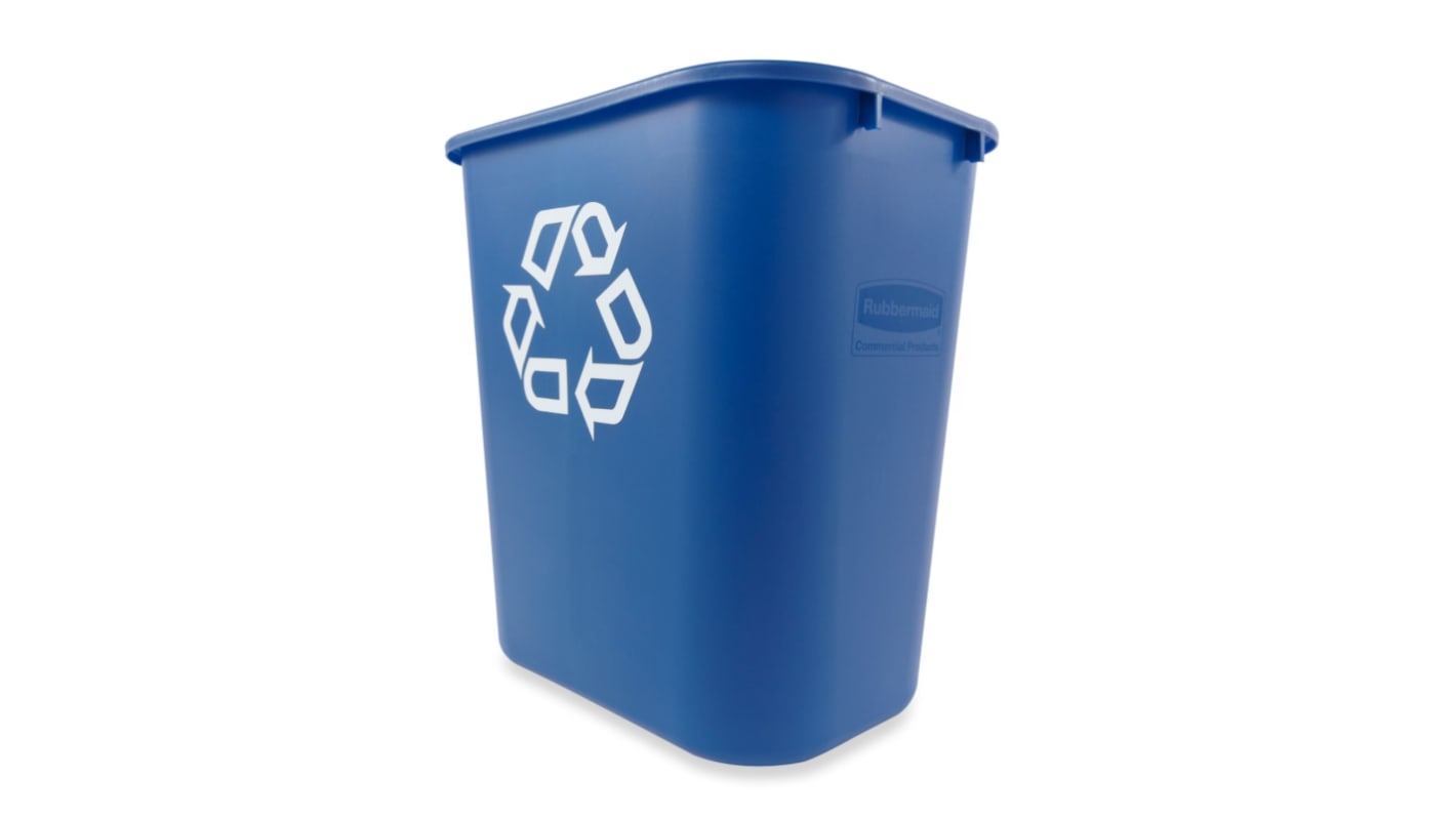 Poubelle Bleu en polyethylene, 39L