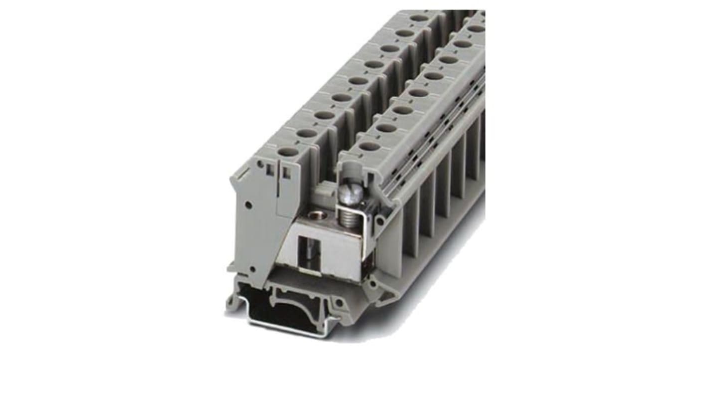 Siemens 8WH1201 Series Grey DIN Rail Terminal Block, Single-Level, Screw Termination