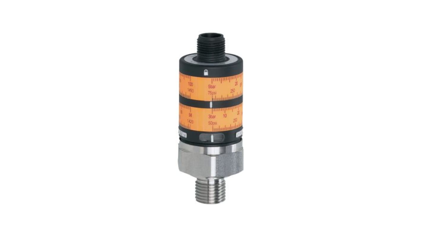 Sensor de presión manométrica ifm electronic, 0bar → 400bar, G1/4, 32 V, salida PNP, para Nivel de líquido, gas, IP67
