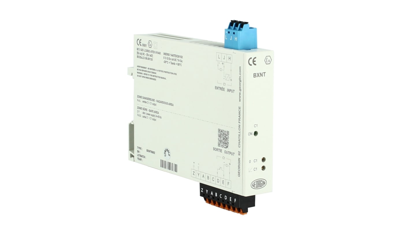 ac Zasilacz szyny DIN dc, Iwy 1.1mA 110 → 230V ac, GEORGIN BXLT/MT/NT(I) 11V dc