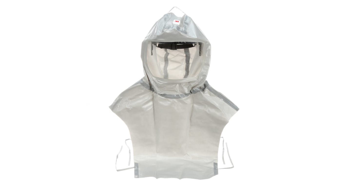 3M 7100079874 Grey, White PP Protective Hood