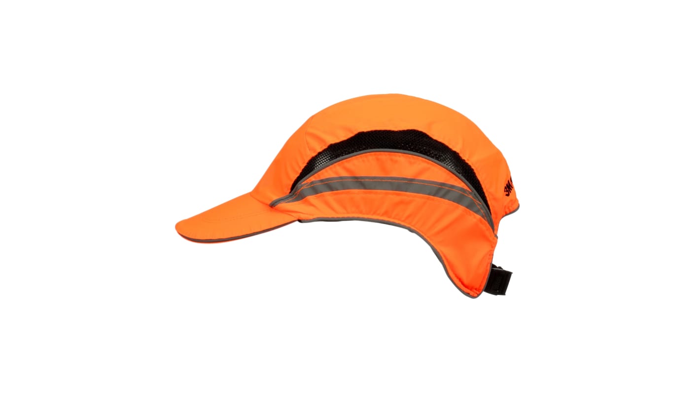 Gorra antigolpes 3M de color Naranja, talla 52 → 65cm