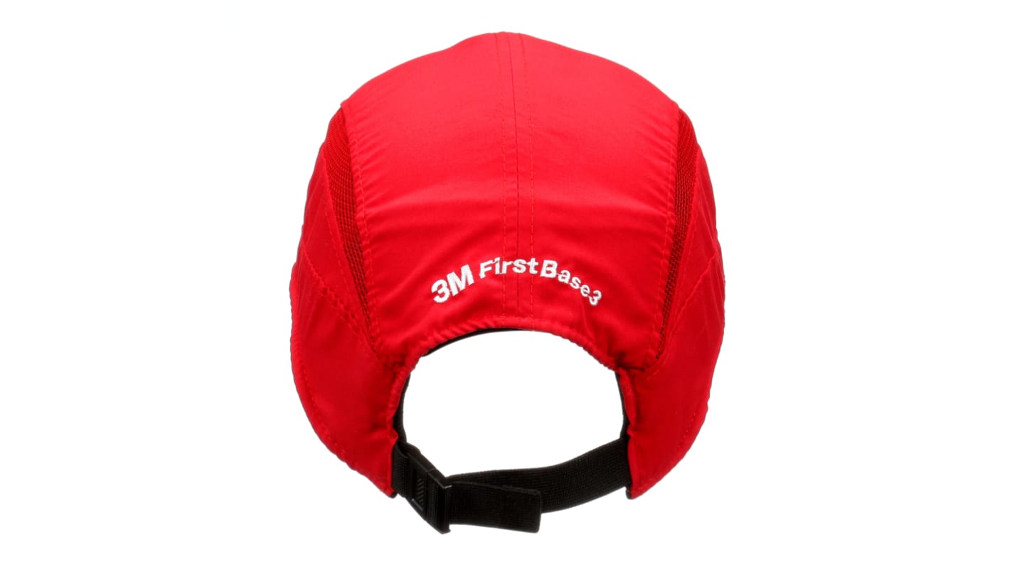 Casquette de protection 3M, 52 → 65cm de tour de tête, ABS, ABS, Rouge