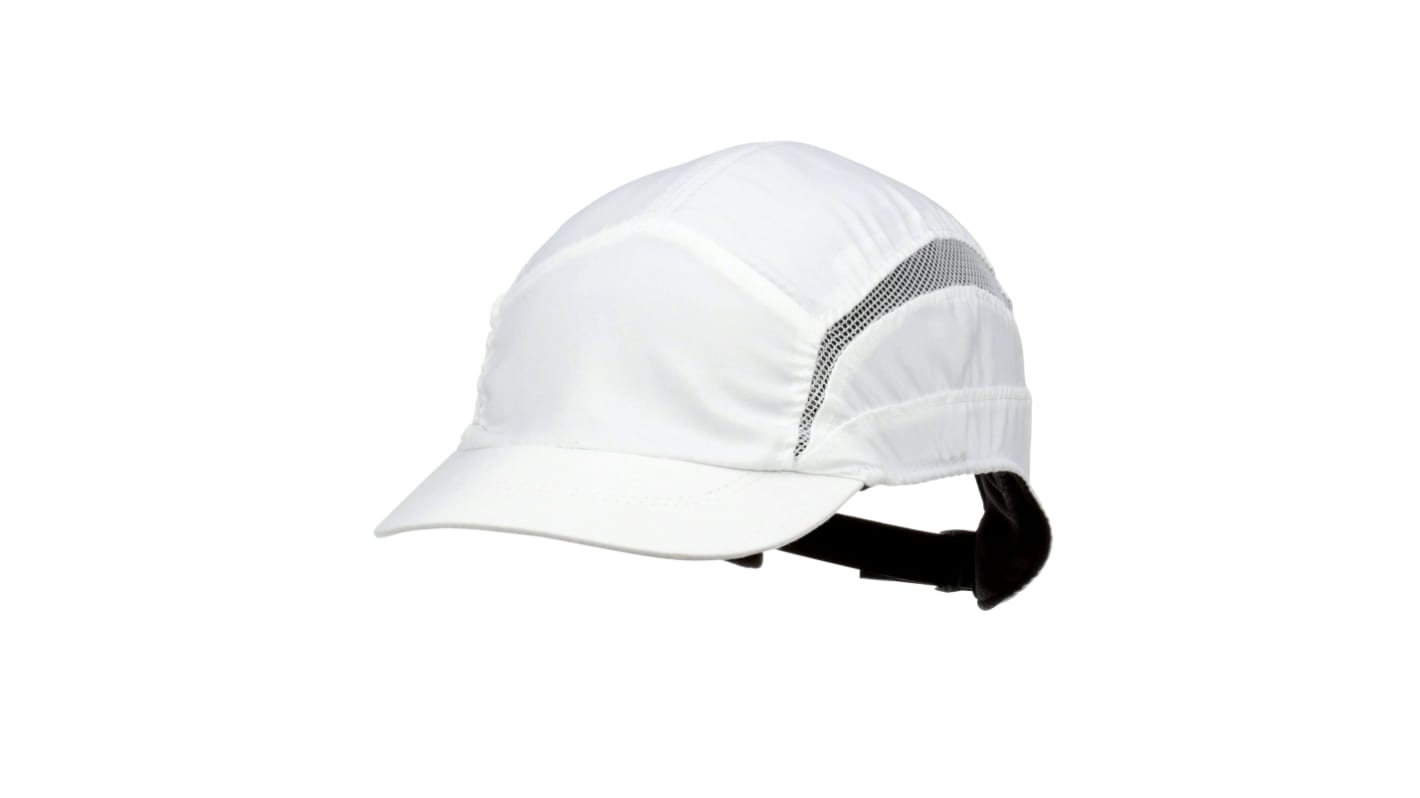 3M Grey, White Short Peaked Bump Cap, ABS Protective Material