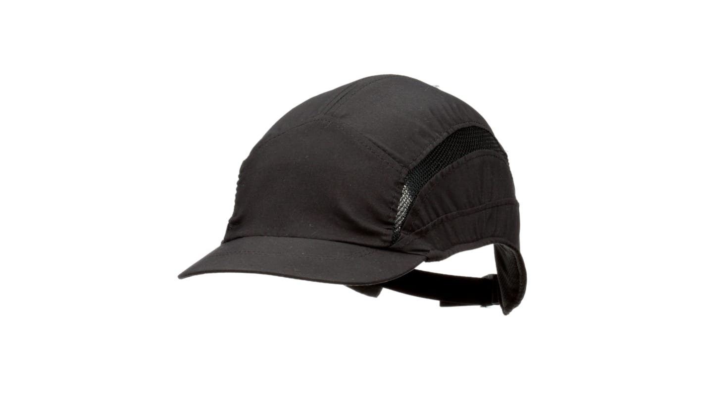 3M Black Short Peaked Bump Cap, ABS Protective Material