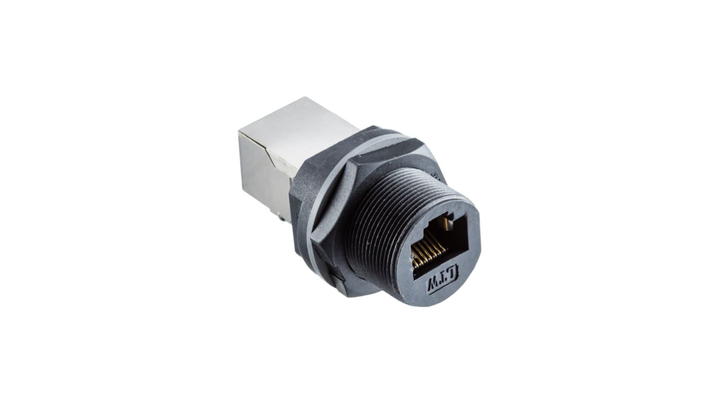 Amphenol Industrial RCP Series Female RJ45 Connector, Front Mount, Cat5e