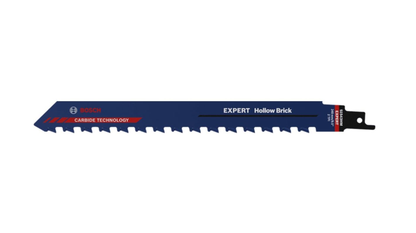 Bosch, 2 Teeth Per Inch Hollow Bricks 190mm Cutting Length Reciprocating Saw Blade, Pack of 1