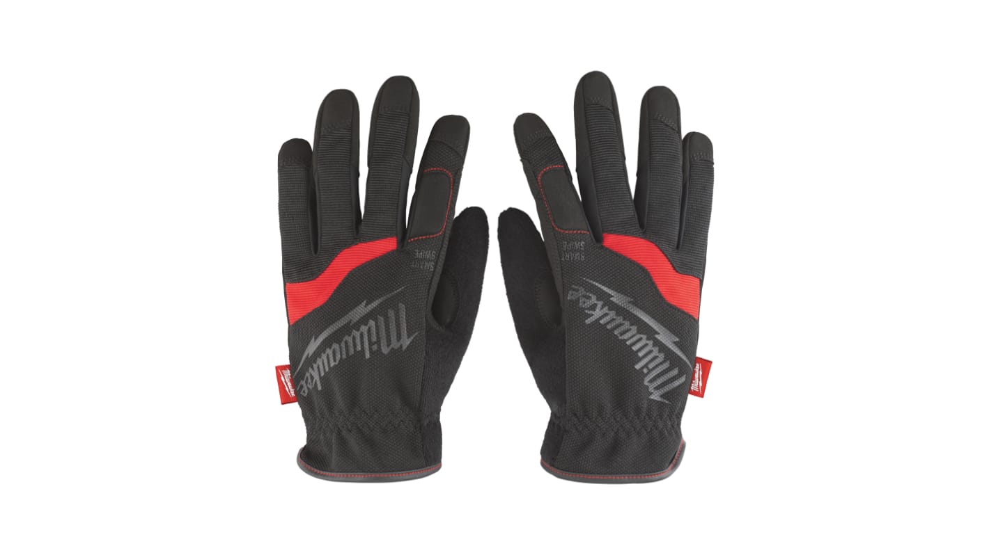 Milwaukee Black Nylon, Synthetic Leather Gloves, Size 11