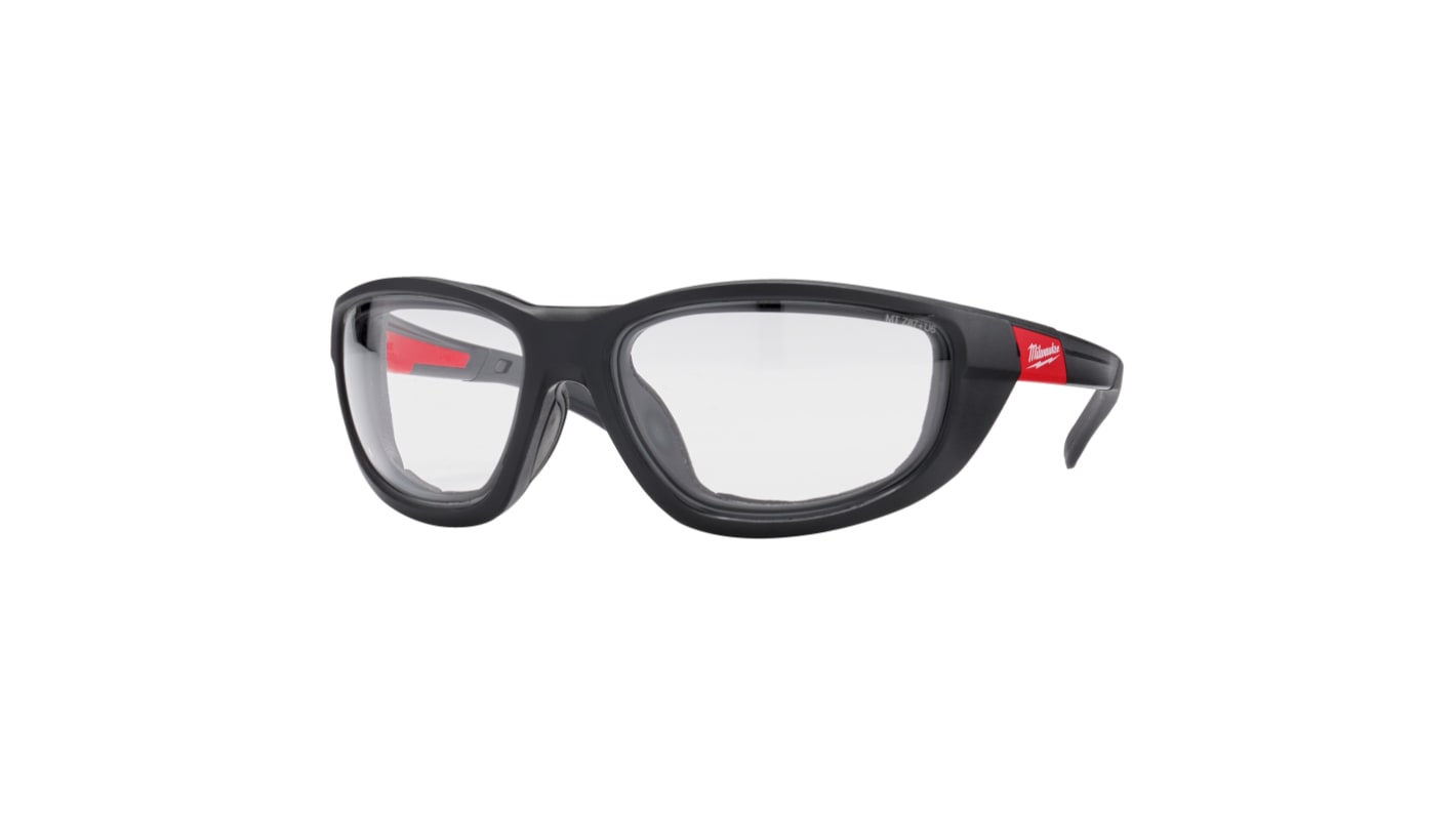 Lunettes de protection Milwaukee Incolore Polycarbonate antibuée, Résistant aux rayures, protection UV 400