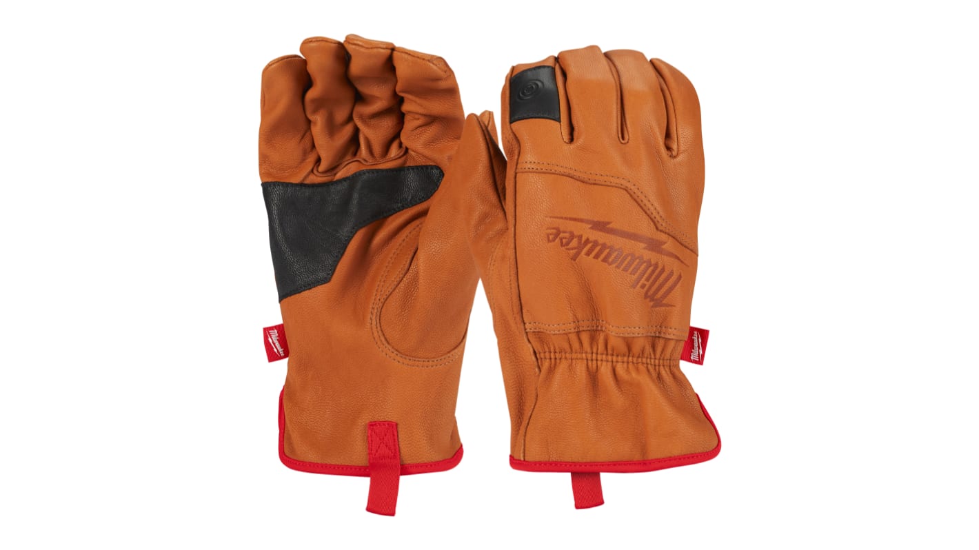 4932478126 Milwaukee Leather Cut Resistant Gloves, Leather Coating RS