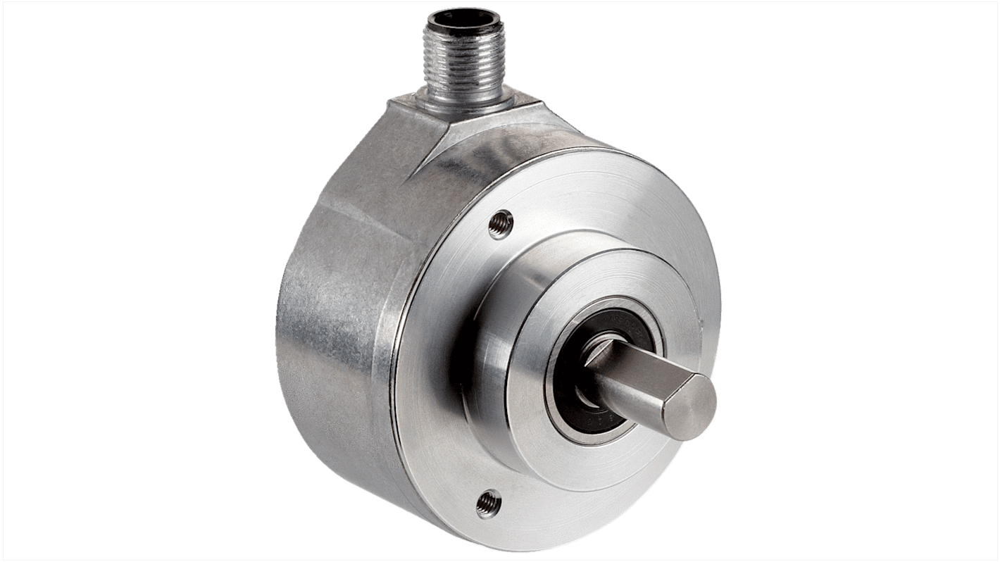 Encoder absoluto Sick serie AFS/AFM60 SSI, 32768 impulsos/rev, 4096rpm máx., interfaz SSI-Gris, salida SSI, con