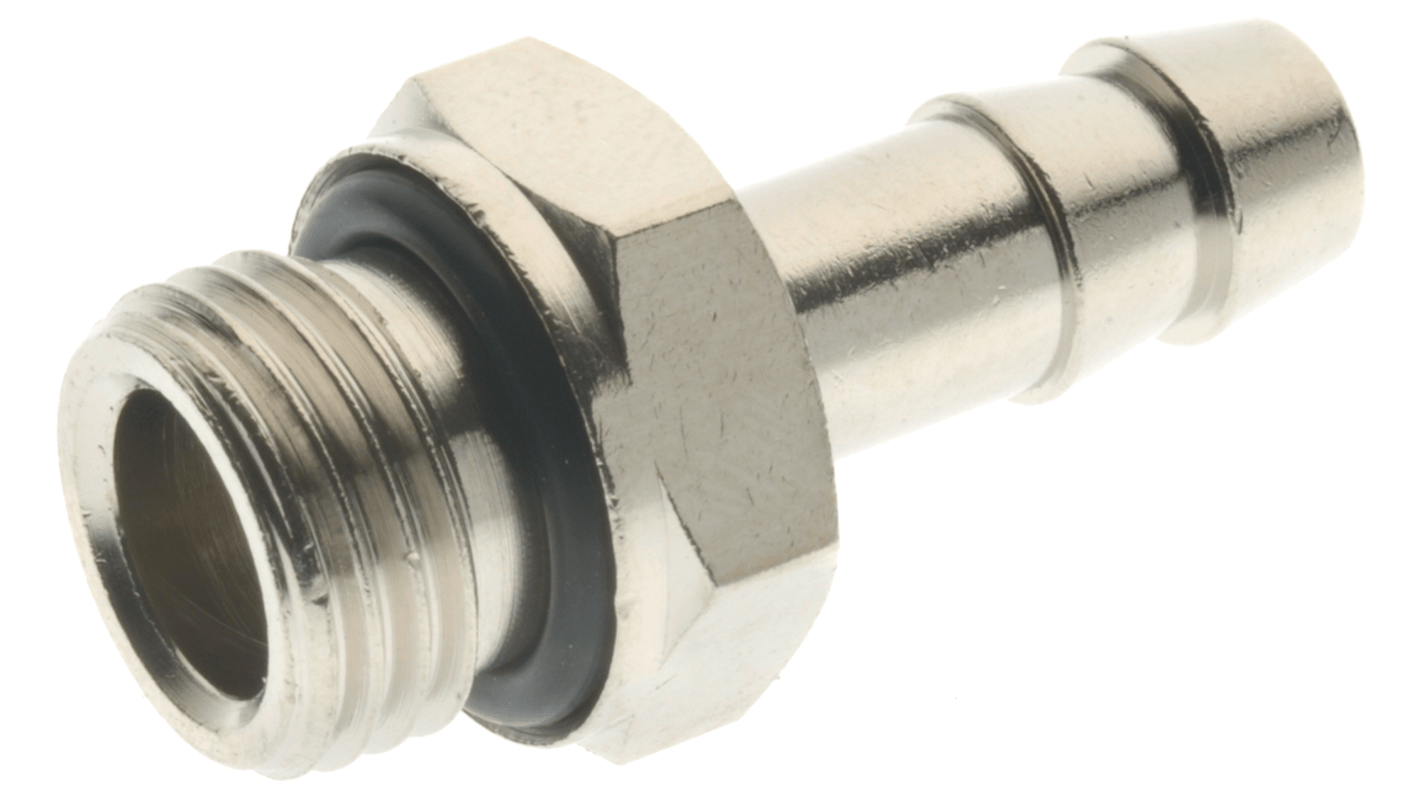 Raccord de tuyau souple RS PRO Droit, BSPP 3/8" mâle Laiton, dia.interne 14mm