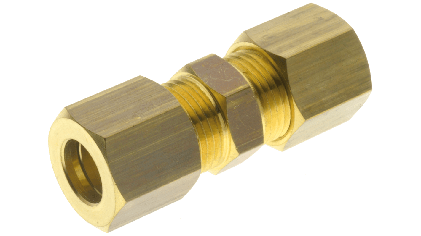 RS PRO Brass Push Fit Fitting, Straight Threaded Connector, Female