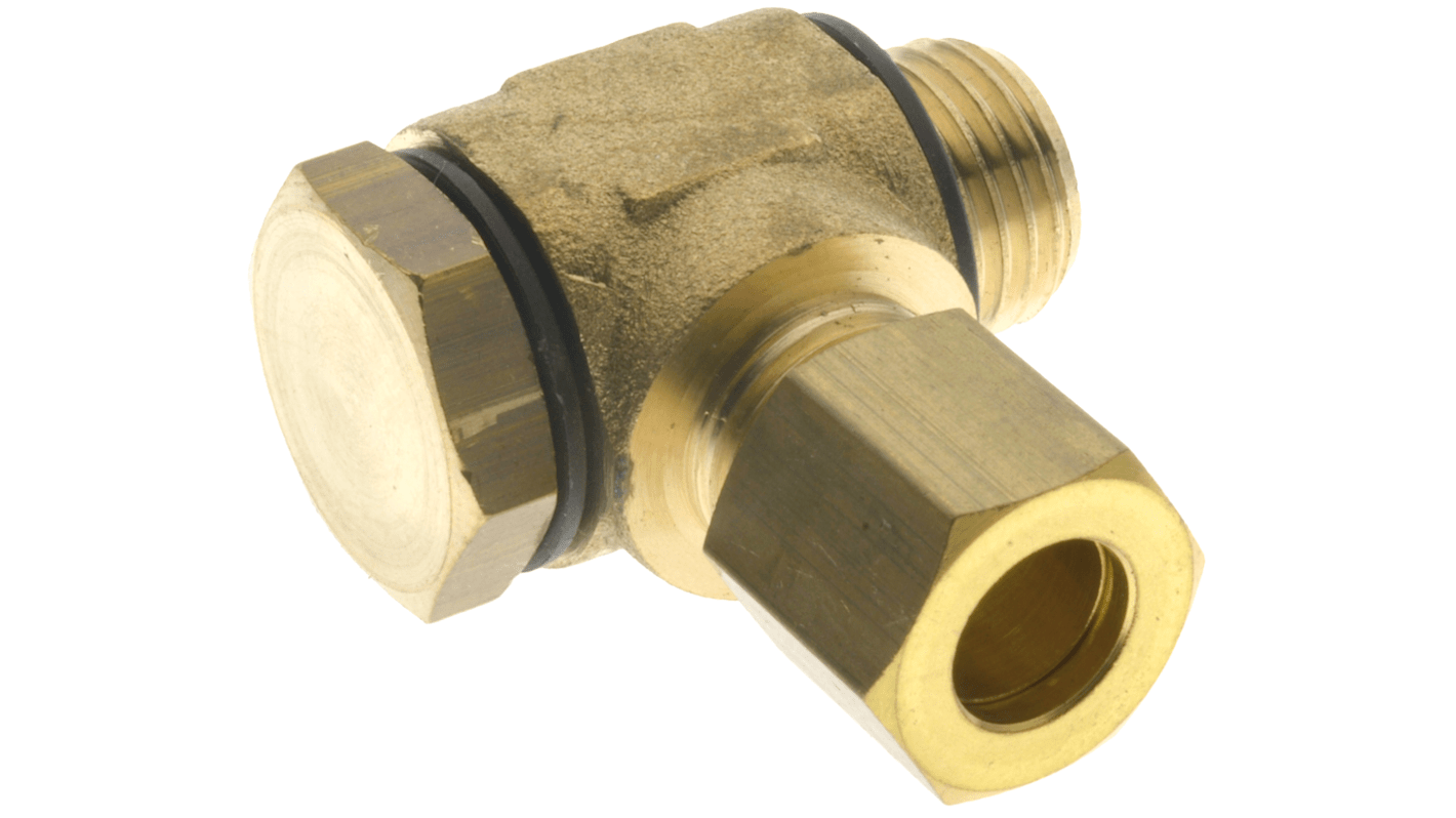 RS PRO 13550 Series Threaded, Tube Fitting, 1/8 in Male Inlet Port x 6mm Tube Outlet Port