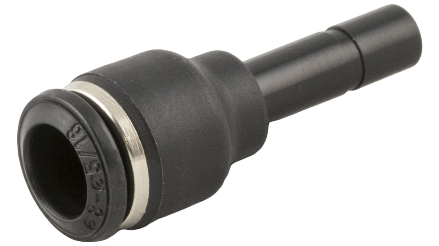 RS PRO 55705 Series Straight Fitting, Push In 8 mm to Push In 10 mm, Tube-to-Tube Connection Style