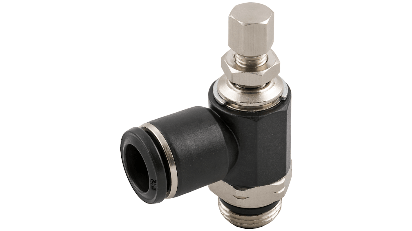 RS PRO 55906 Series Threaded, Tube Flow Regulator, 1/4 in Male Inlet
