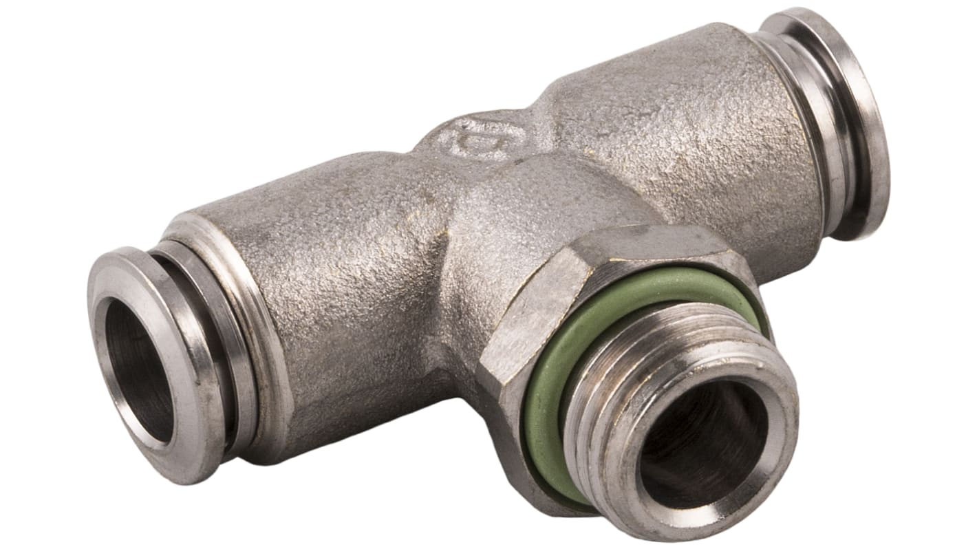 RS PRO Nickel Plated Brass Male Pneumatic Quick Connect Coupling, 1/8 in Male 4mm Threaded, Tube