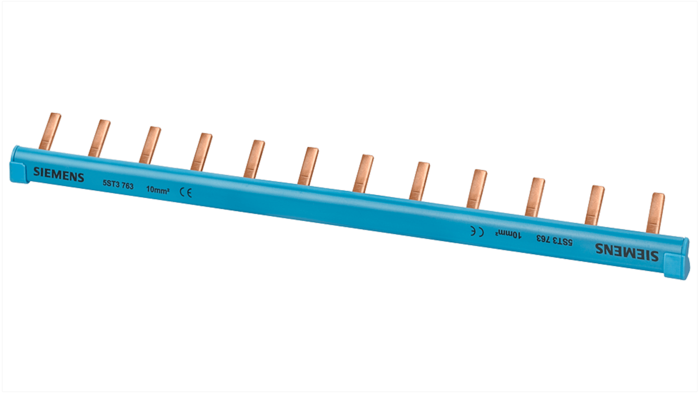 Siemens SENTRON Sammelschiene, 1 -phasig, 10mm Raster, SENTRON Reihe