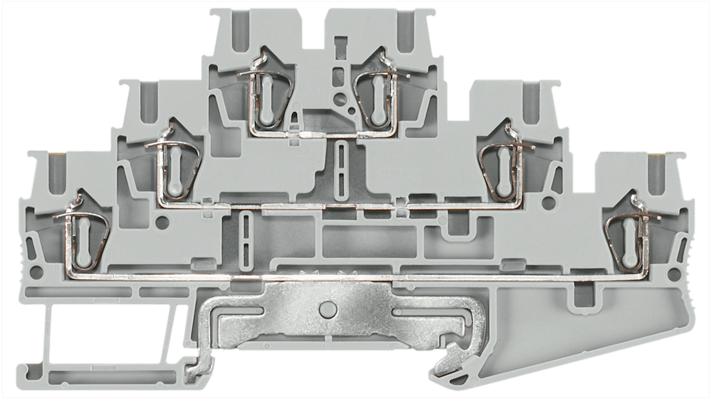 Morsettiera per guida DIN Siemens, Grigio, livello Triplo, , 24A