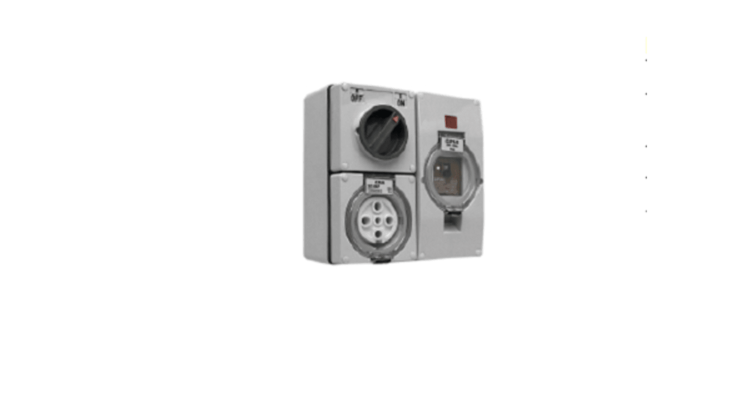 Clipsal Electrical New Zealand / Australian Mains Sockets, 40A, Surface Mount, 500 V ac