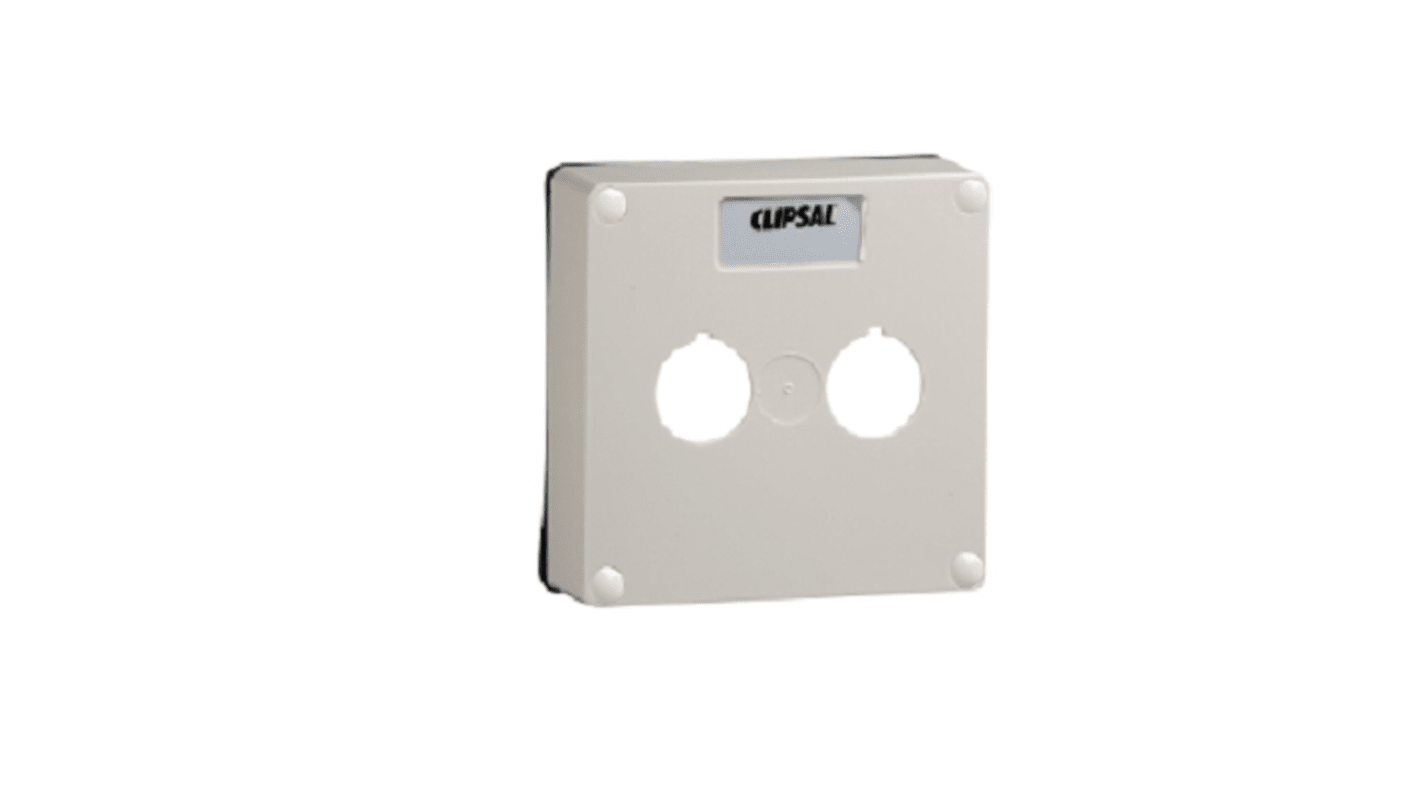 Clipsal Electrical White 1 Gang Polycarbonate Faceplate & Mounting Plate