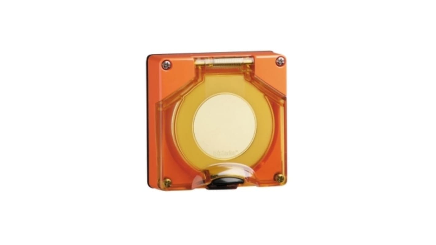 Clipsal Electrical Orange 1 Gang Polycarbonate Cover Plate