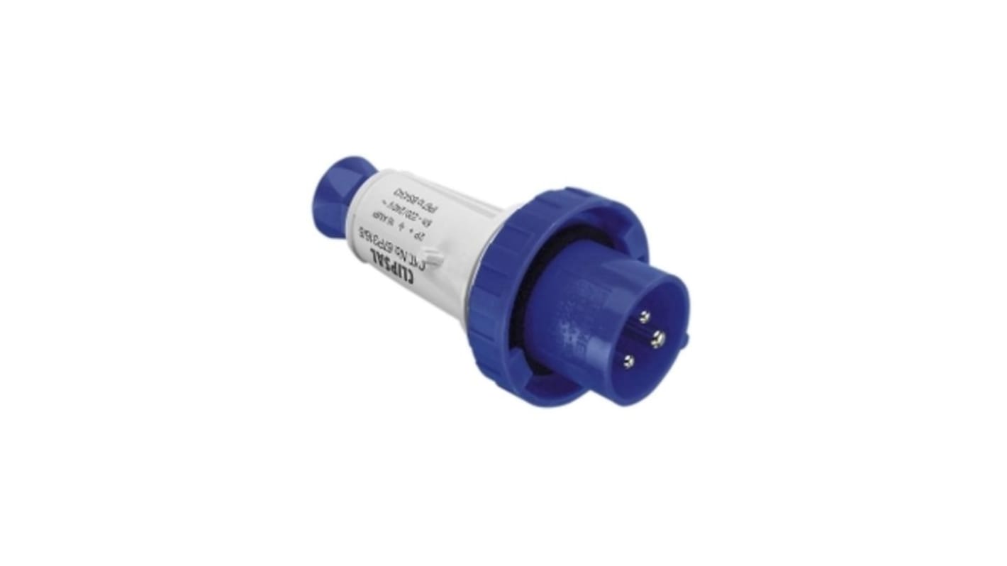 Clipsal Electrical, Series 67 IP67 2P + E Mains Connector Plug, Rated At 16A, 230 V