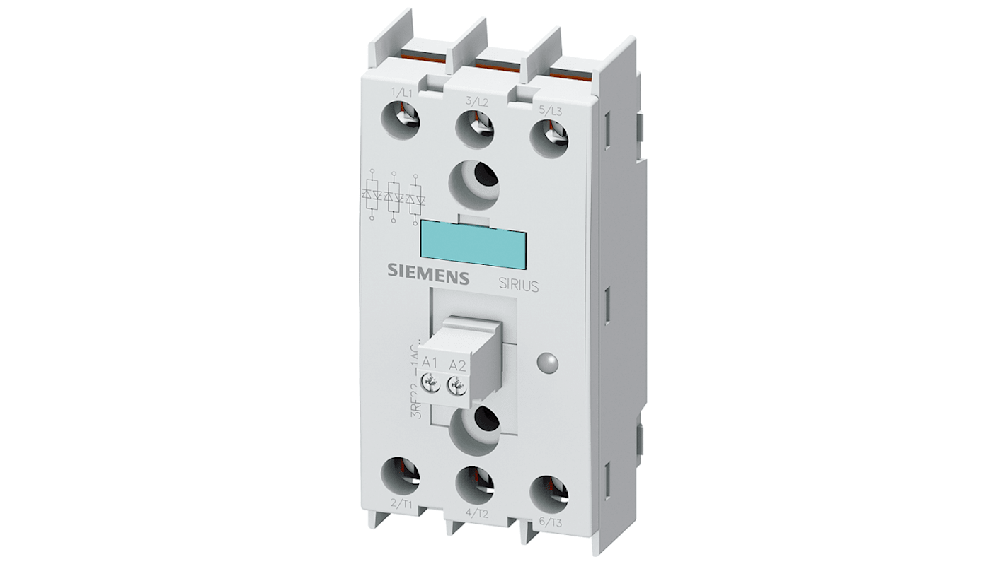 Siemens 3RF22 Series Solid State Relay, 50 A Load, Chassis Mount, 600 V ac/dc Load