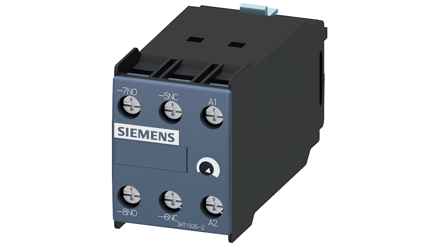 Siemens 3RT1 Hilfsschalterblock 2-polig SIRIUS, 1 Öffner, 1 Schließer Klemmbefestigung