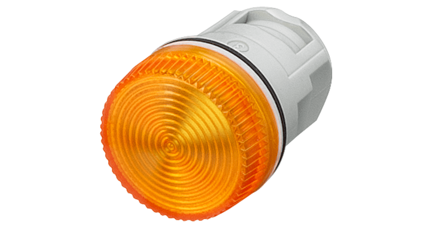 Siemens Grøn Kontrollampe, 19 mm Lampe 16mm hulstr. 3SB2 IP65