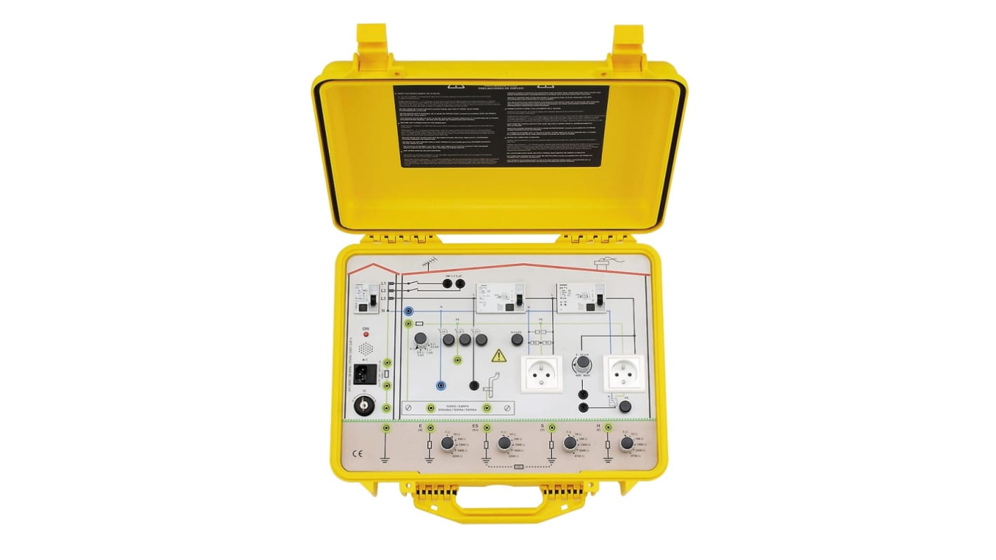 Mallette de démonstration d'installations électriques Chauvin Arnoux pour Testeur d'isolation CA 6521