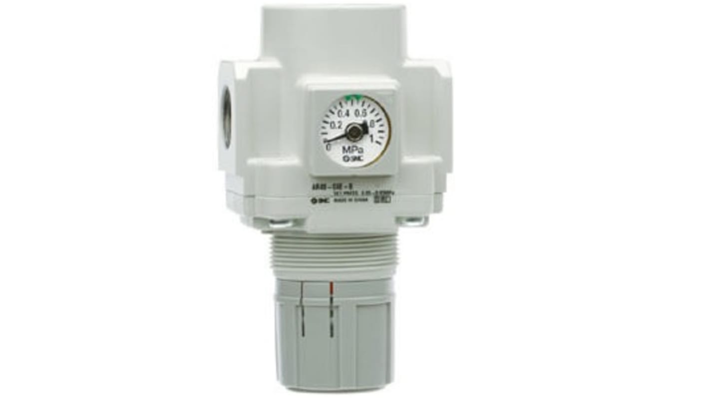 Regolatore pneumatico SMC serie AR, attacco G 3/8, 0.05MPa → 0.85MPa