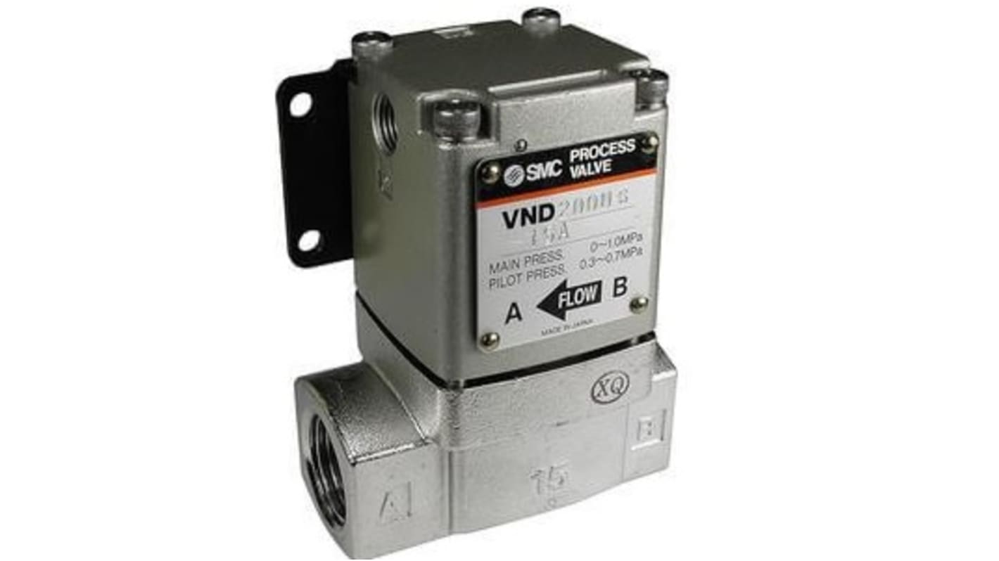 Válvula de proceso neumática SMC, VND400DS-F25A-L Cilindro