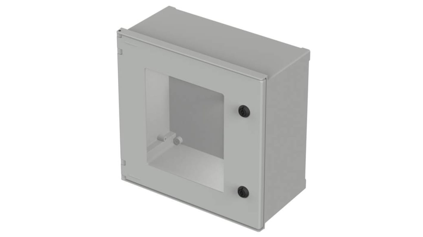 Caja de pared Bopla Polysafe de Poliéster Reforzado con Fibra de Vidrio Gris claro, 400 x 400 x 200mm, IP66