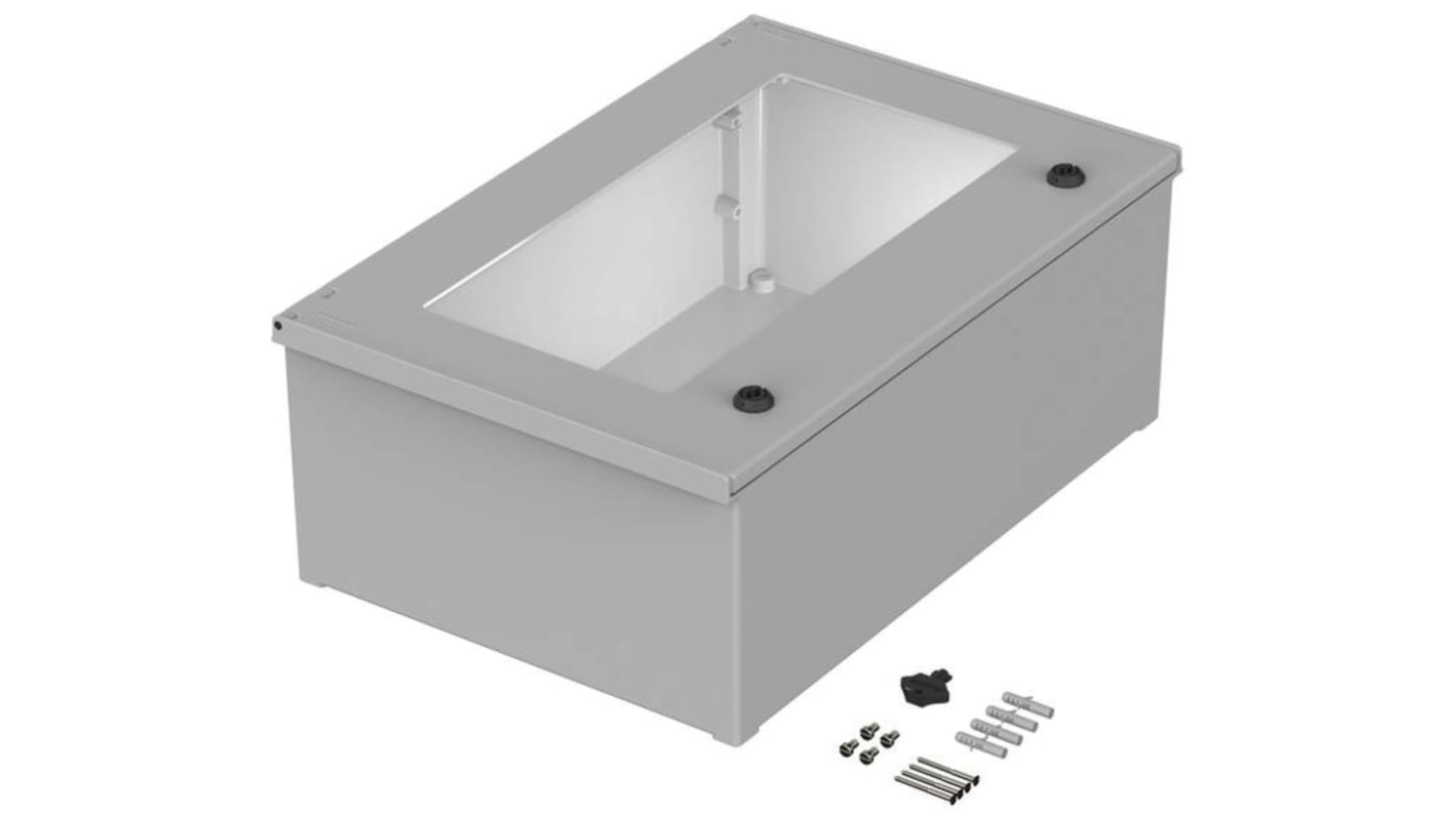 Caja de pared Bopla Polysafe de Poliéster Reforzado con Fibra de Vidrio Gris claro, 600 x 400 x 230mm, IP66