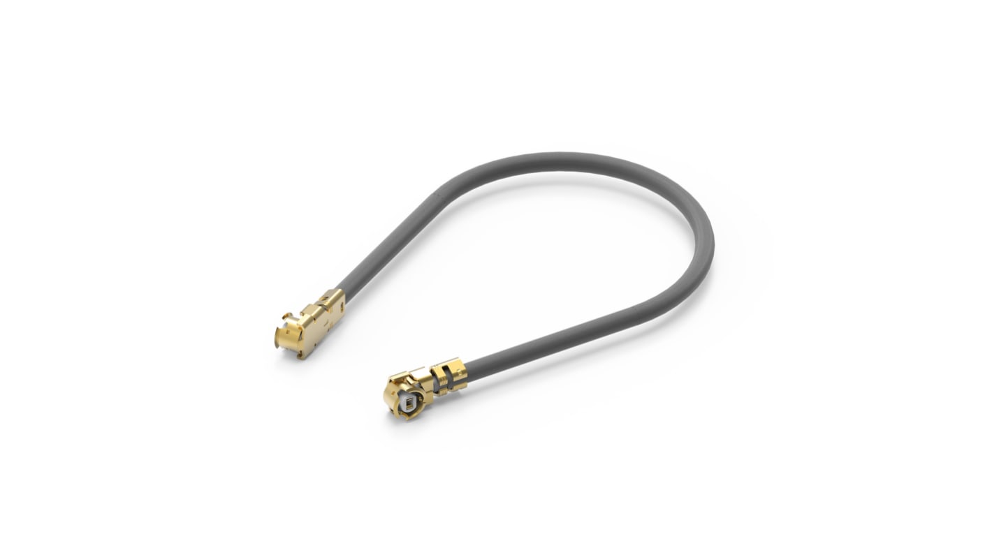 Cable coaxial Wurth Elektronik, 50 Ω, con. A: UMRF, Macho, con. B: UMRF, Macho, long. 500mm Negro