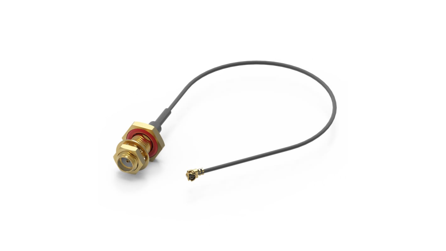 Wurth Elektronik Female SMA to Male UMRF Coaxial Cable, 100mm, Terminated