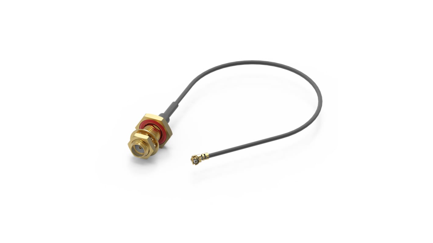 Wurth Elektronik Female SMA to Male UMRF Coaxial Cable, 100mm, Terminated