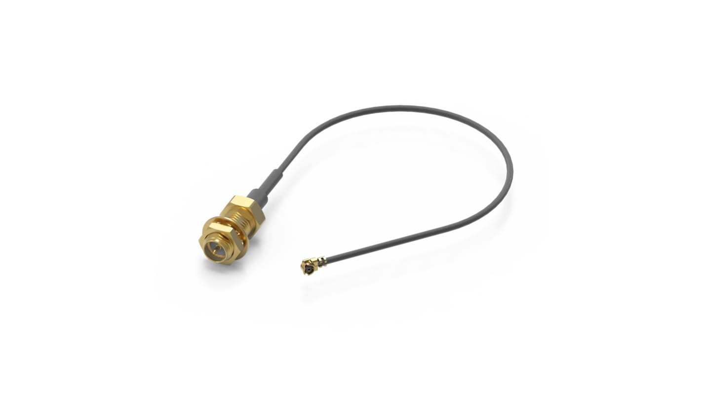 Câble coaxial Wurth Elektronik, RP-SMA, / UMRF, 150mm, Noir