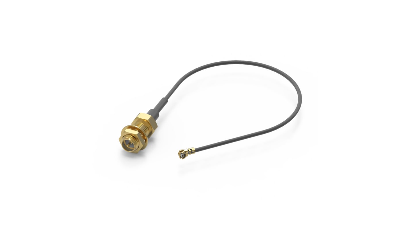 Câble coaxial Wurth Elektronik, RP-SMA, / UMRF, 300mm, Noir