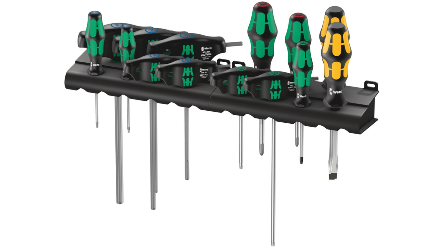 Wera Hexagon; Pozidriv; Slotted; Torx Hex Key & Screwdriver Set, 14-Piece